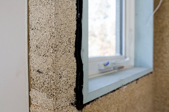 Construction of Canberra's first hemp house. Photo: Jamila Toderas