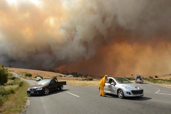 Fires as seen from Chepstowe, near ballarat in NSW.