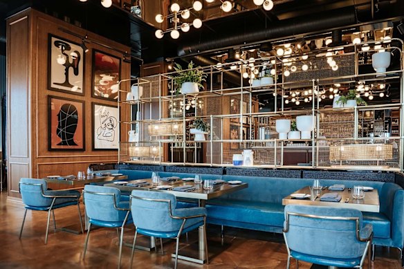 Garcon Bleu restaurant on the ninth floor.