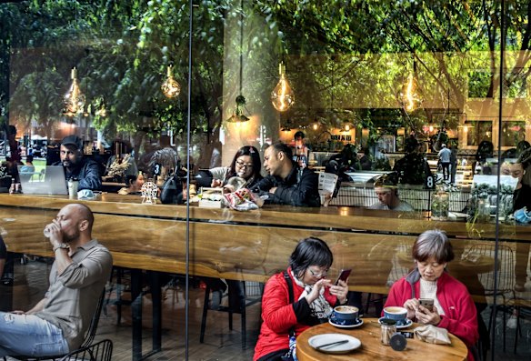 Customers return to Chinatown, Sydney.