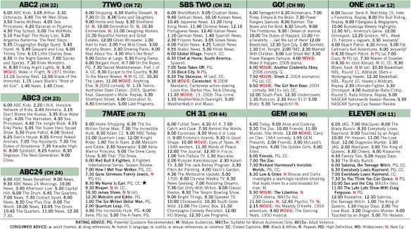 Green Guide TV listings Friday, December 16