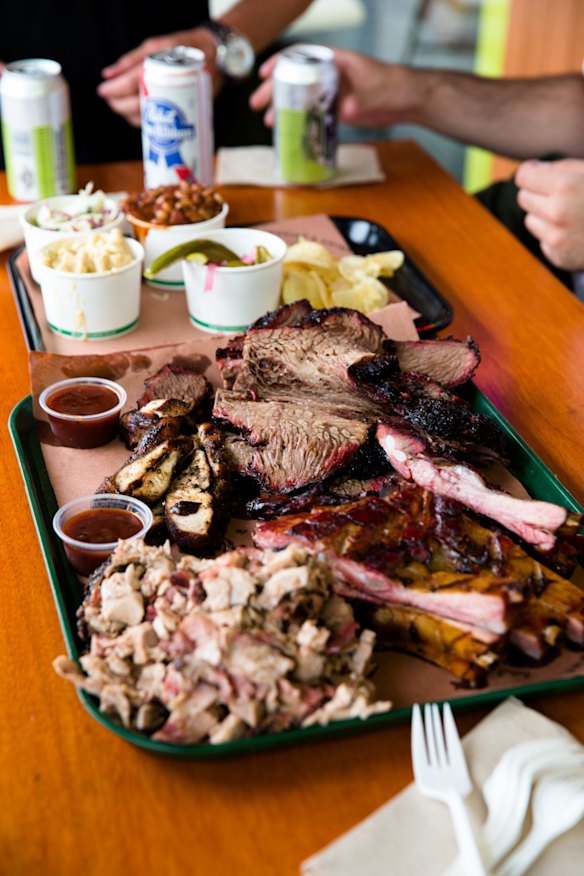 A meat plate at Bovine &amp; Swine. 