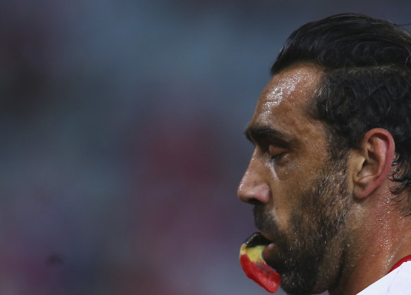 Adam Goodes declined the AFL’s offer of a place in their Hall of Fame.