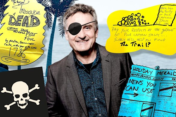 Stupid riddles, rhyming clues: Richard Glover and another father would devise treasure maps for their holidaying kids.