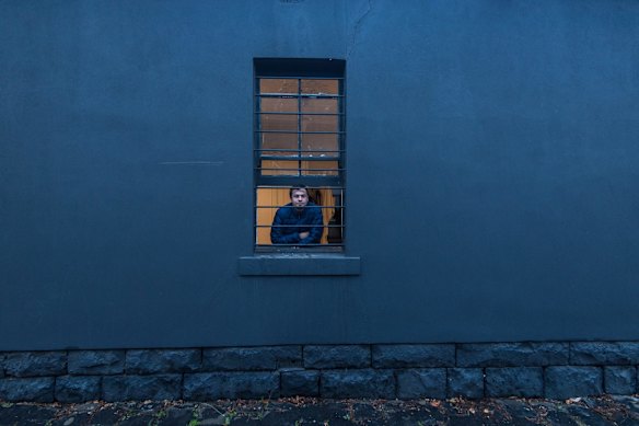 Tom Davis on his tenth day of isolation after returning from a working holiday in Canada. 