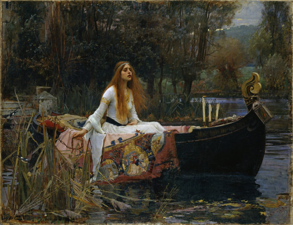 John William Waterhouse, 'The Lady of Shalott', 1888, oil on canvas, 153 x 200cm. Presented by Sir Henry Tate, 1894.