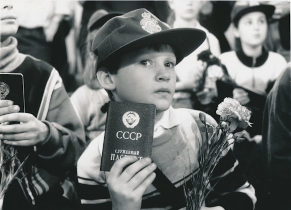 Children from Chernobyl arrive in Melbourne for their first and last journey outside the Soviet Union. Some tell of hostility towards them from neighbours, officials and doctors. The children are guests of the Victims of Chernobyl National Relief Fund and stayed with Australian families for more than a month. Photo: John Lamb

