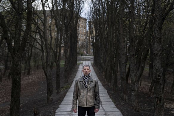 Valerii Semenov, the main security engineer at the Chernobyl nuclear power plant, in Kyiv. When Russian forces invaded and occupied the Chernobyl plant, they dug trenches in one of the world's most radioactive places. "I was afraid they would install something and damage the system" Semenov said in an interview.