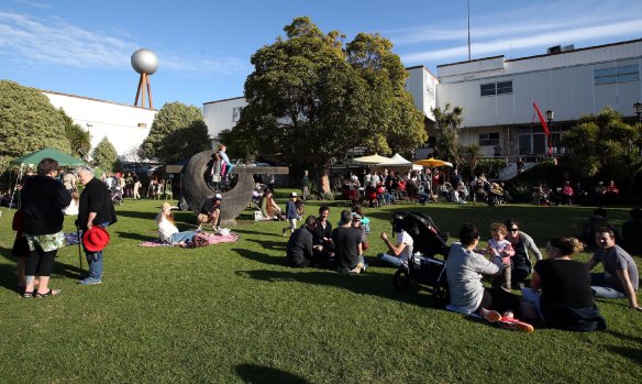 The former Fletcher Jones factory still draws tourists to its heritage-listed gardens.