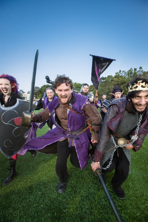 A park in Kensington is transformed into a medieval battleground every Friday night.