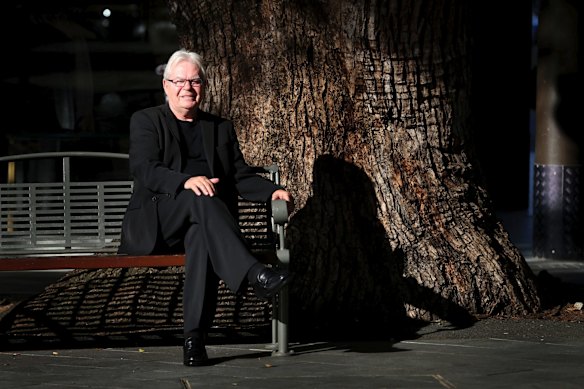Football icon and commentator Les Murray in 2014.