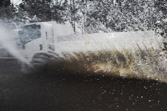 In Dural, trucks have become speedboats.