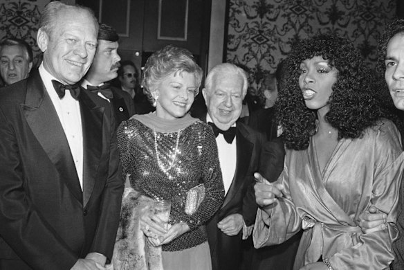 Gerald and Betty Ford with Donna Summer and Cedars-Sinai Medical.