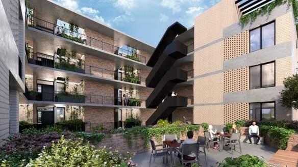 It will feature a landscaped courtyard and publicly accessible gardens. 