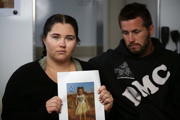 Cleo Smith's mother Ellie Smith and partner Jake Gliddon make an appeal for information on Cleo's' disappearance. 