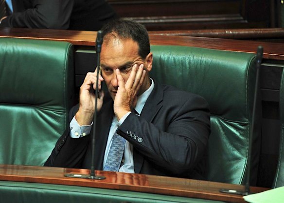 Geoff Shaw in State Parliament. 26 November 2013