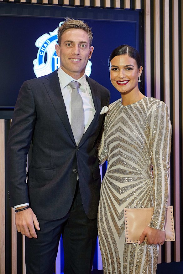 Eagle Brad Sheppard and partner Ellen Taylor-Hawkins.