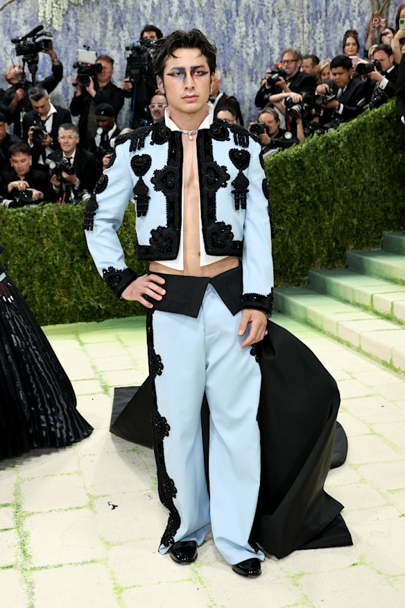 Hudson Williams in Balenciaga.