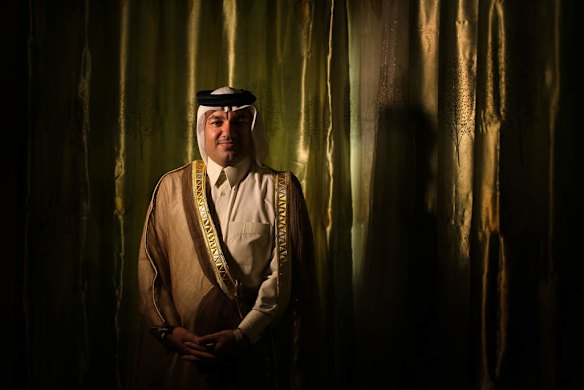 Sheikh Marwan Naji Jbarah Al-Juburi 39, the spokesperson for the Salahadeen Tribal Council at his home in Baghdad, Iraq. The Al-Jaburi tribe has been fighting against the Islamic State, aslo known as ISIS in their home town of Al-Alm. Marwan's sister Omaya Naji Al-Jaburi died aged 41 in battle after fighting ISIS for 13 days.