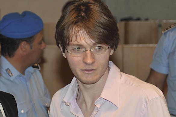Raffaele Sollecito, who with his former American girlfriend Amanda Knox, was found guilty of the murder of Meredith Kercher.