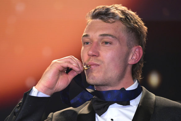 Record breaker: Brownlow winner Patrick Cripps had a stunning season.