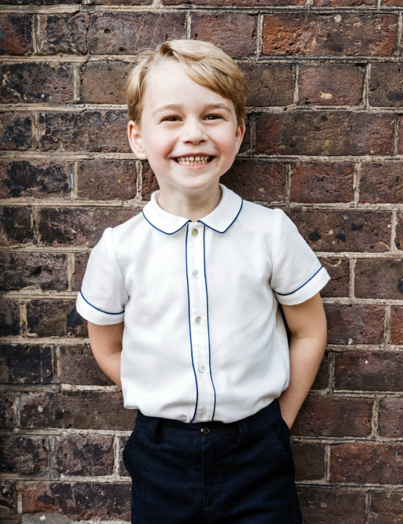 This photo has been released by Kensington Palace to celebrate the fifth birthday of Prince George. 