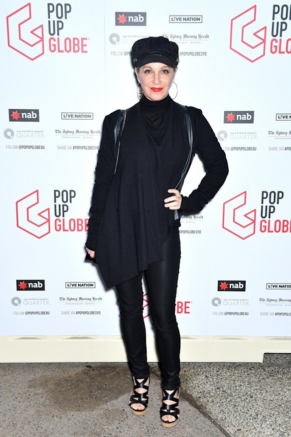 Kelley Abbey, actor and choreographer, at the opening night of the Pop-up Globe.