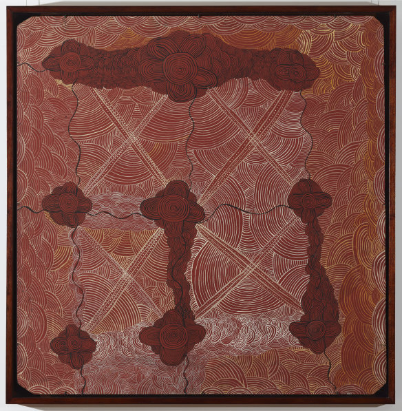 Untitled (Kalipinya) (1972), by Long Jack Phillipus Tjakamarra.