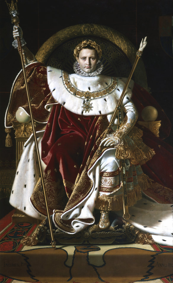Specious flattery: Jean August Dominique Ingres’ painting ‘Napoleon I on his Imperial Throne’ (1806).