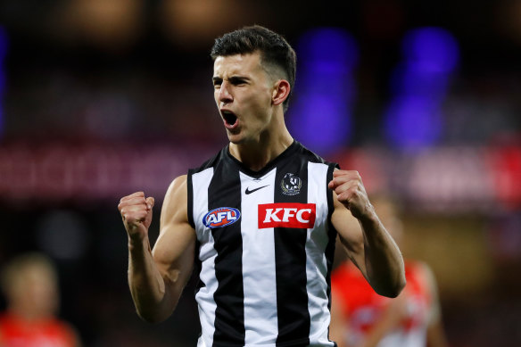 Emerging superstar否ick Daicos 和他的 Magpies 正处于合适的年龄和比赛阶段，可以挑战英超联赛。” loading=