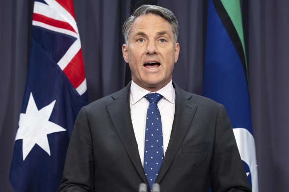 Defence Minister Richard Marles has said Australia needs to become a porcupine island festooned with high-grade weaponry. 
