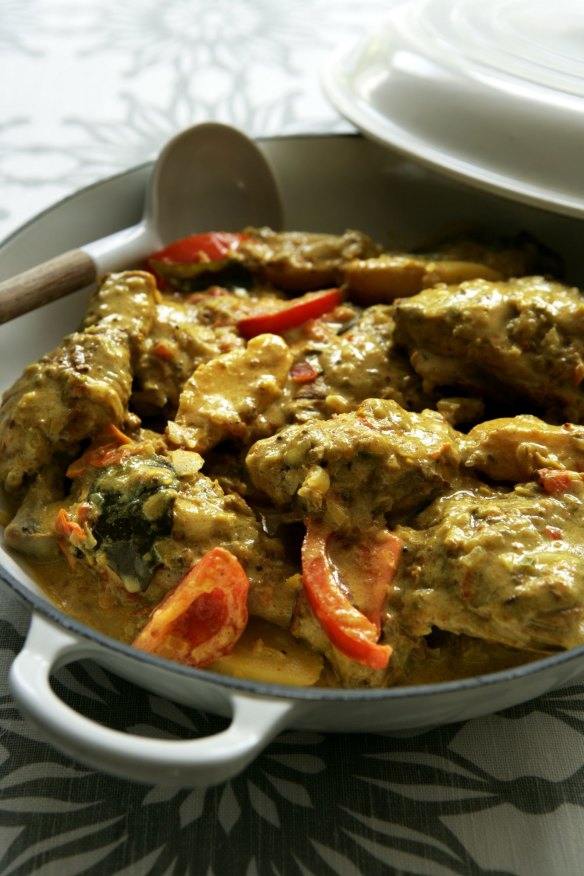 Bill Granger's chicken curry (link below).