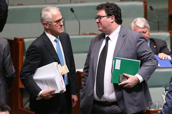 Mr Christensen, pictured with the Prime Minister in October, received a terse text message from Malcolm Turnbull when he echoed Labor's calls for the 457 skilled visa program to be curtailed.