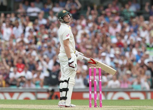 Steven Smith out for 115 runs.
