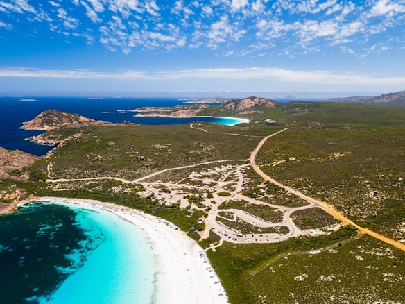 Esperance, WA: The edge of the world feeling provides a considerable part of Esperance's charm. But Lucky Bay – reputed to be Australia's whitest beach, and home to a mob of sunbaking kangaroos – doesn't half help too. Looking out into the Southern Ocean, Esperance gawps towards the 110 islands of the Recherche Archipelago – there's always one you can frame a picture with. 