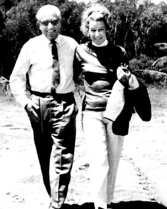 Sheila Scotter with Harold Holt