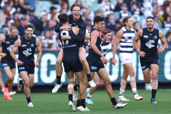 Jordan Boyd steadied the Blues with his early goal, but Michael Voss’ team has been wasteful in front of goal.