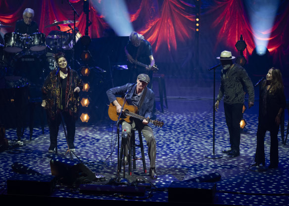 James Taylor in concert at the ICC in Sydney. 