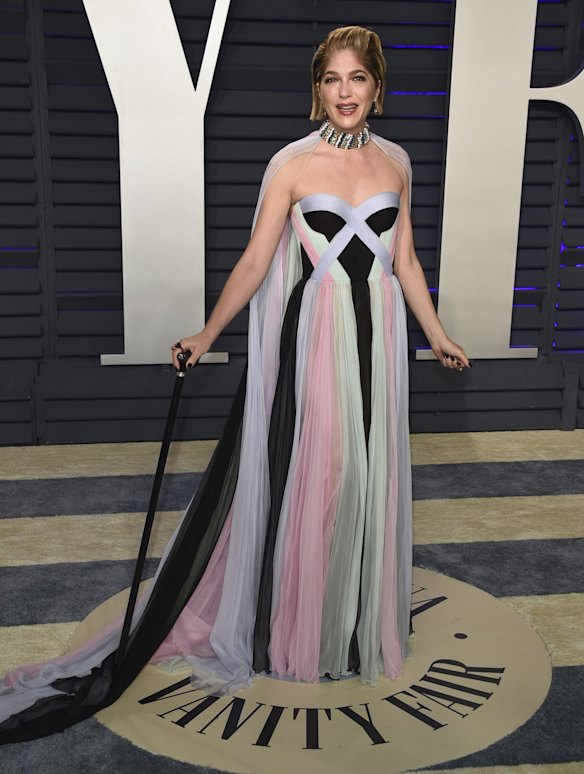 Selma Blair arrives at the Vanity Fair Oscar Party in Beverly Hills, California.