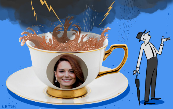 Storm in a royal teacup. 