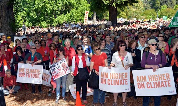 Climate action rally