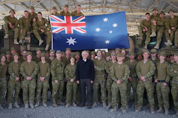 Prime Minister Malcolm Turnbull met with Australian troops serving at Camp Qargha near Kabul, Afghanistan.