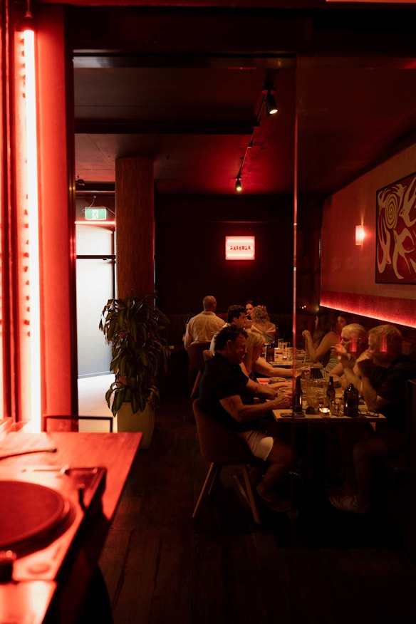 The almost-glowing Sabrosa Dim Sum House in Noosa Junction.