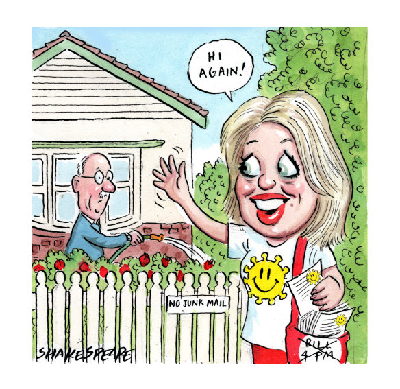 Chloe Shorten in her neighbourhood. 