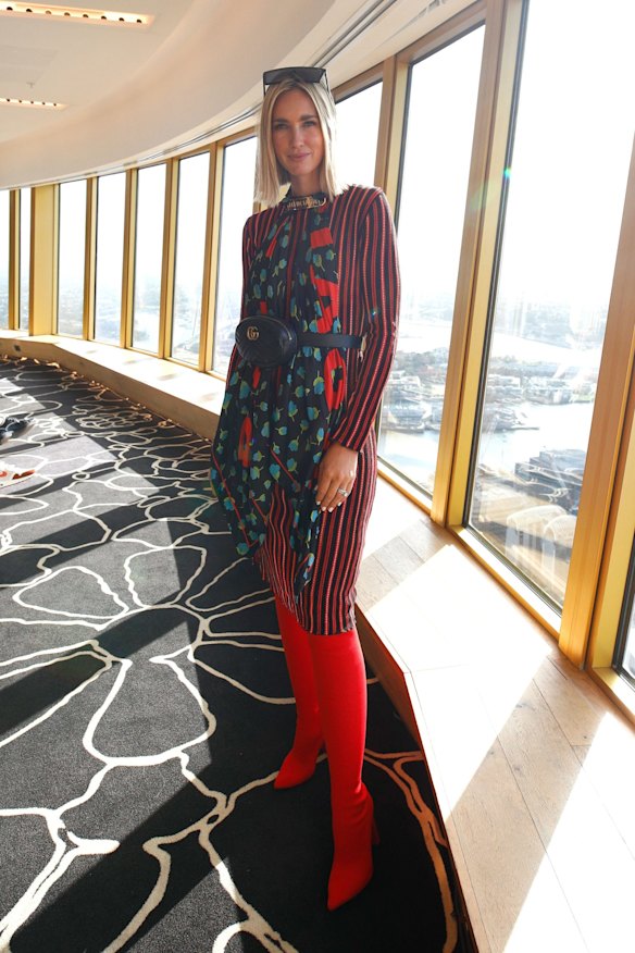 Nikki Phillips attends the Mariam Seddiq show at Mercedes-Benz Fashion Week Resort 19 Collections at STUDIO Sydney Tower on May 16.