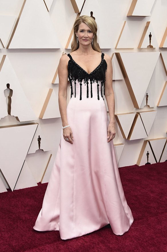 Laura Dern arrives at the Oscars.