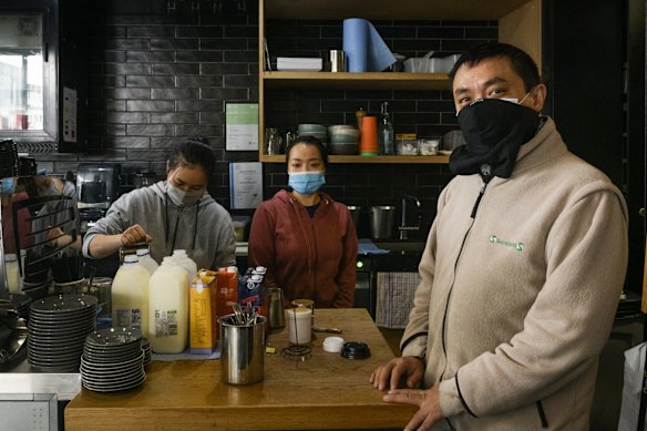 Public Espresso owner Jerry Kusnadi in Bondi Junction.