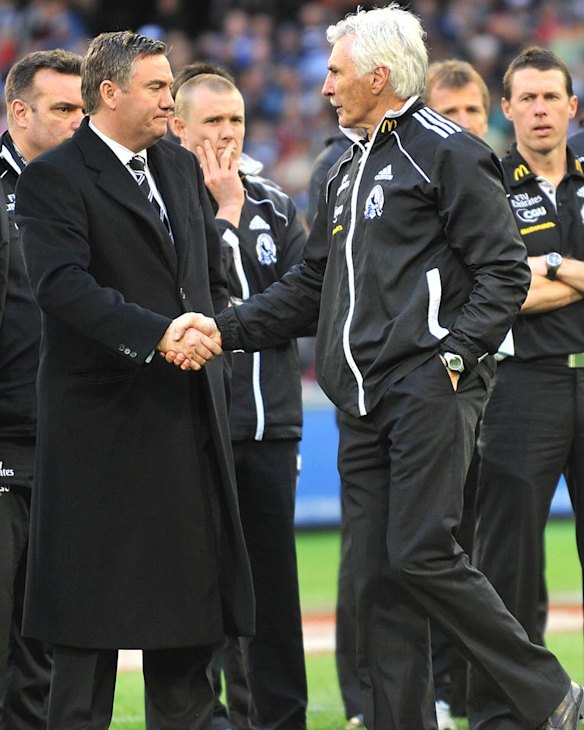 McGuire and Malthouse remained civil in the aftermath of the 2011 grand final loss.