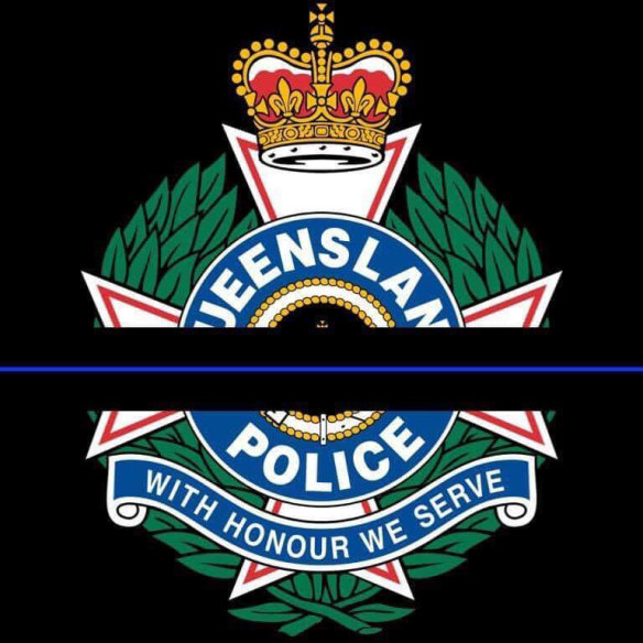 Queensland police have paid tribute to Senior Constable David Masters and his family on social media by sharing this image.
