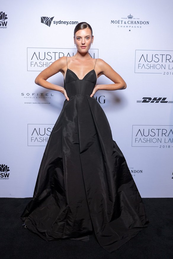 Montana Cox in Alex Perry.